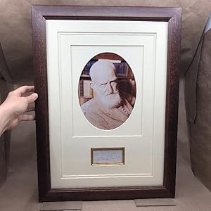 George Bernard Shaw Signature: Framed with Photo (Signed, Autograph, Photograph)