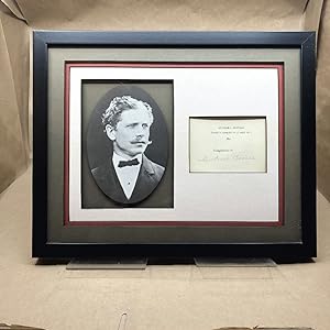 Ambrose Bierce Signature: Framed with Photo (Signed, Autograph with Picture)