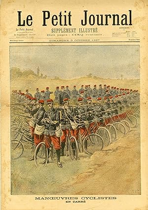 "LE PETIT JOURNAL N°359 du 3/10/1897" MANOEUVRES CYCLISTES EN CARRÉ / SOULÈVEMENTS DANS L'INDE AN...