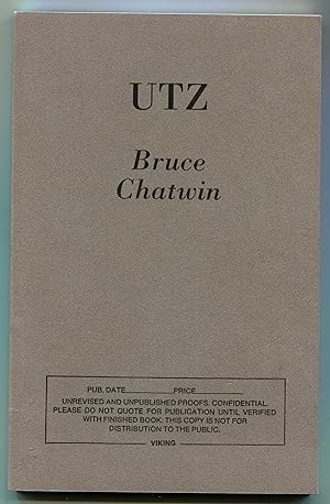 Utz: A Novel
