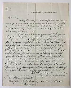 [John C. Fremont] [Joseph Bonaparte] ALS from Clement C. Biddle to Thomas Aspinwall, Consul Gener...