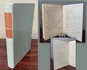 RILKE AND BENVENUTA signed by Harold Nicolson with his annotations