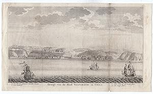 Antique Print-VALPARAISO-CHILI-FORTRESS CASTELLO BLANCO-Tirion-Salmon-1766