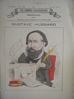 POCHOIR DE GILL 19è GUSTAVE HUBBARD HOMME POLITIQUE