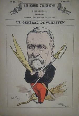 POCHOIR DE GILL 19ème GENERAL DE WIMPFFEN NE A LENS