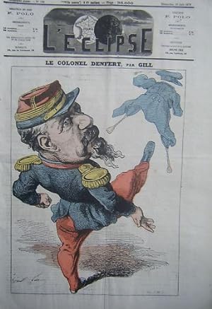 JOURNAL ECLIPSE MILITARIA COLONEL DENFERT NE A SAINT MAIXENT 1872