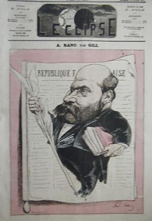JOURNAL ECLIPSE A. RANC NE MONTPELLIER PAR GILL 1867 PEINTRE