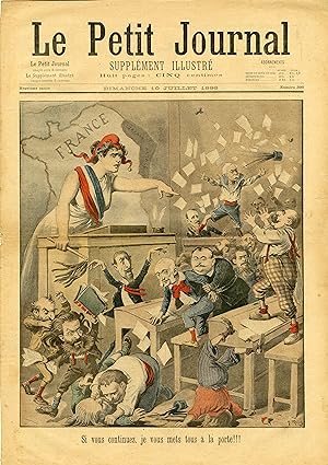 "LE PETIT JOURNAL N°399 du 10/7/1898" TAPAGE à LA CHAMBRE DES DÉPUTÉS / UN CADEAU DE MÉNÉLIK
