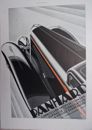 PUBLICITE AUTO PANHARD 1932 CARROSSERIE PROFILEE CHASSIS SURBAISSE STABILISATEUR