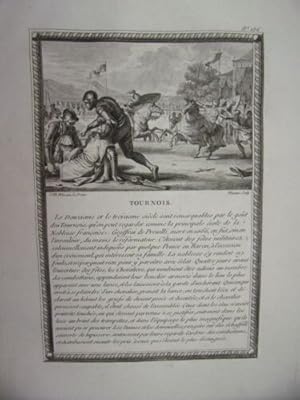 GRAVURE 18ème D' EPOQUE TOURNOIS