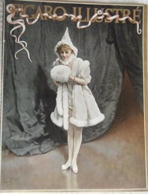 PLANCHE NOVEMBRE 1894 APRES TABLEAU DE LUCIUS ROSSI FEMME EN FOURRURE SUR SCENE
