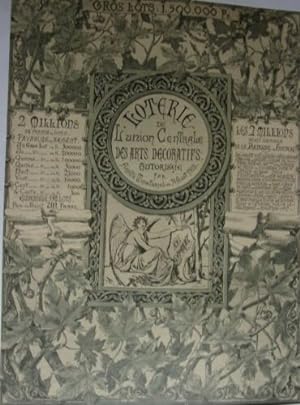 PLANCHE TIREE D' UNE REVUE DE 1883 LOTERIE DE L' UNION CENTRALE ARTS DECORATIFS