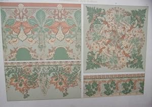 PLANCHE TIREE JOURNAL DECORATION VERS 1900 ORNEMENTATION STYLE MODERNE
