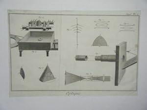 GRAVURE 18ème d' EPOQUE OPTIQUE