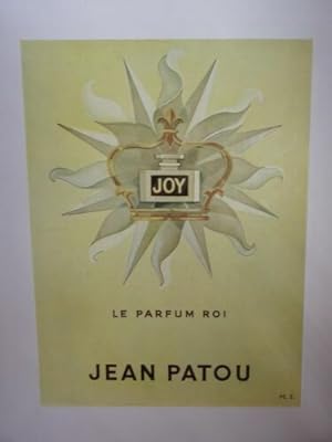 PLANCHE COULEUR 20ème PUBLICITE LE PARFUM ROI JEAN PATOU