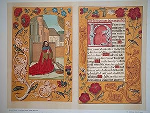 Two pages from a Flemish Getiden Boek, executed probably at Ghent about 1490 From the Castro Coll...