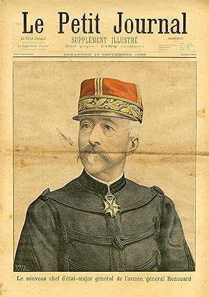 "LE PETIT JOURNAL N°409 du 18/9/1898" LE GÉNÉRAL RENOUARD / COURONNEMENT DE LA REINE WILHELMINE D...