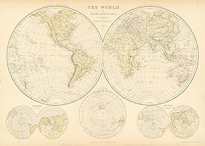 The World in Hemispheres, on various projections; The world on the plane of the Equator; Southern...