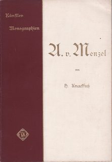 Liebhaber Ausgaben Nr. 7 A.V. MENZEL (Kunstler Monographien)