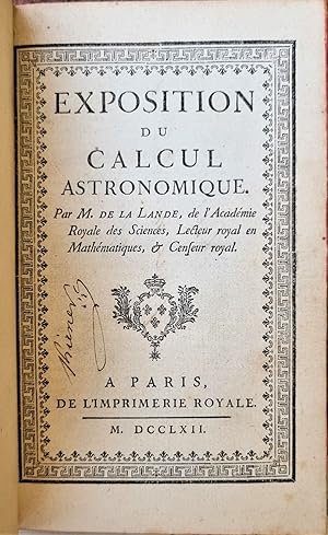 Exposition du calcul astronomique