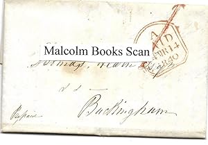 One of the last pre-stamp letter /Envelope dated March 14th 1840 from London to Thomas Hearne of ...