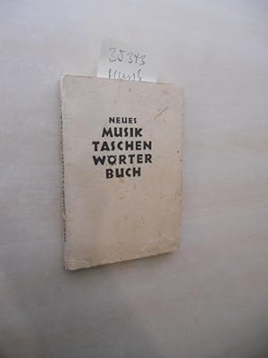 Neues Musik-Taschenwörterbuch.