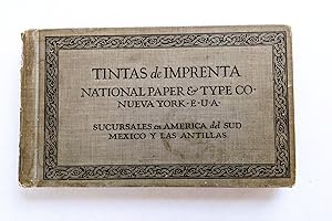 PRINTING INK CATALOG for SOUTH AMERICA & MEXICO PUBLISHERS with 100 PRINTED SAMPLES 1920