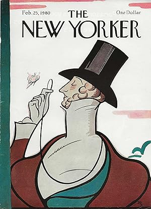 The New Yorker February 25, 1980 Rea Irvin FRONT COVER ONLY