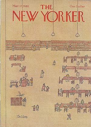 The New Yorker March 17, 1980 Robert Tallon FRONT COVER ONLY