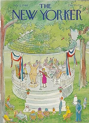 The New Yorker July 7, 1980 George Booth FRONT COVER ONLY