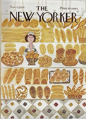 The New Yorker November 11, 1974 Laura Jean Allen FRONT COVER ONLY