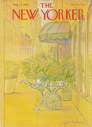 The New Yorker August 4, 1980 Eugene Mihaesco FRONT COVER ONLY