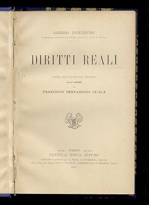 Pandette. Prima traduzione dal tedesco sulla 6ª edizione di Francesco Bernardino Cicala. (Diritti...