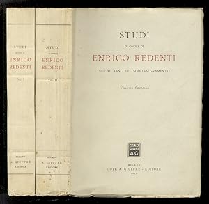 STUDI in onore di Enrico Redenti nel XL anno del suo insegnamento. Volume Primo [- Secondo].