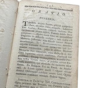 1760 Early Printing of James Lovell s Funeral Oration for Harvard s Henry Flynt, Read At Holden C...