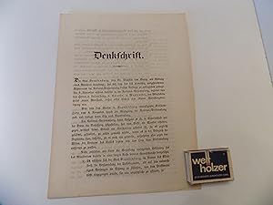 Denkschrift der deutschen National-Versammlung vom 13. November 1848.