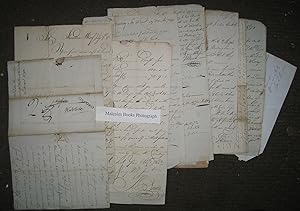11 Historical original documents relating to the Oxford Canal, Hawkesbury Stop etc. 10 Hand writt...