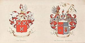 [Heraldic coat of arms] Coloured coat of arms of the van Breugel and the van Breugel Douglas fami...