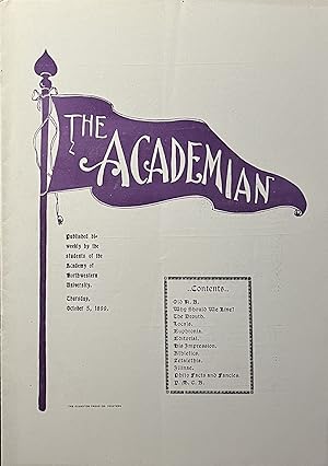 The Academian: Published Bi-Weekly by Students of the Academy of Northwestern University; Thursda...