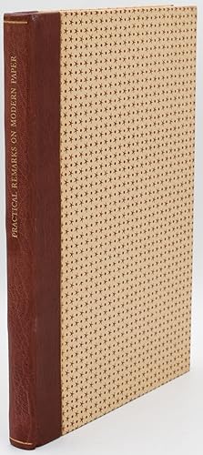 [SPECIAL PRESS] PRACTICAL REMARKS ON MODERN PAPER