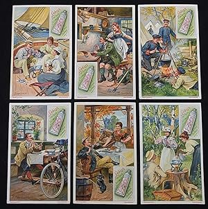 6 Bilder, komplette Serie: Fleischextrakt-Verwendung II. Sanguinetti=730, 1903.