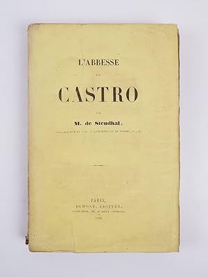 LAbbesse de Castro par M. de Stendhal, Auteur de Rouge et noir, de la Chartreuse de Parme, etc.,...