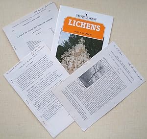 Lichens (Shire series). + A Study of the Lichen Flora of London + Lichens New to the British Flor...