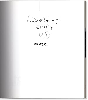 Snapshot Poetics: Allen Ginsberg's Photographic Memoir of the Beat Era.