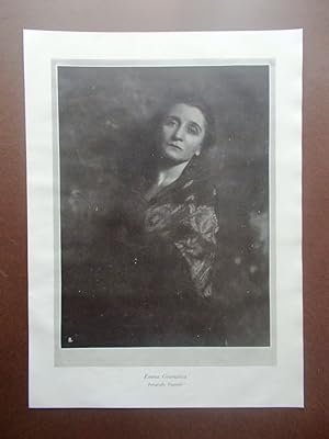 Stampa Fotografia della famosa attrice Emma Gramatica del 1924