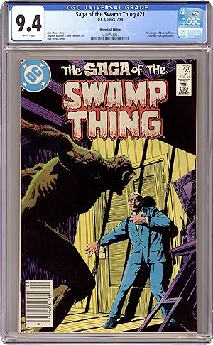 The SAGA of The SWAMP THING No. 21 (Feb. 1984) Newsstand Variant - CGC Graded 9.4 (NM)