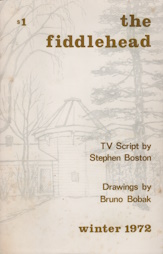 THE FIDDLEHEAD, winter 1972 with 4 drawings by Bruno Bobak