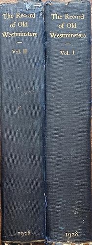 The record of Old Westminsters: a biographical list ? to 1927 (2 vols.)