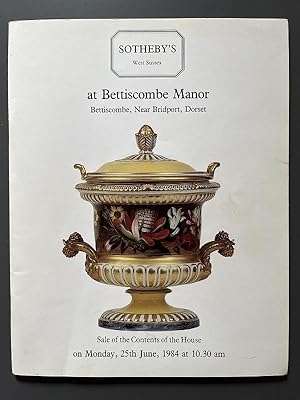 The Contents of Bettiscombe Manor, Bettiscombe, near Bridport, Dorset (Sotheby's Monday, 25th Jun...
