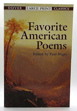 Favorite American Poems (Dover Large Print Classics)